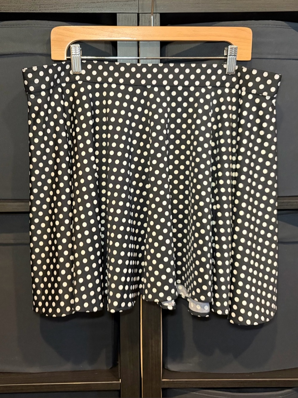 Pinup Couture Polka Dot Mini Swing Skirt Size 2XL NWT